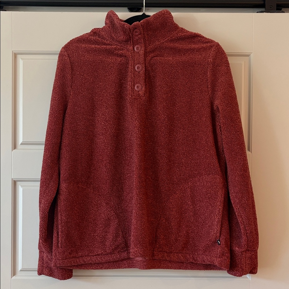 Eddie Bauer Women's Red Cowl Neck Sweater
